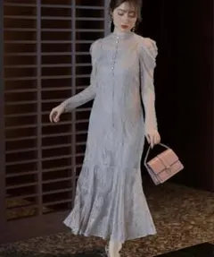 Apuweiser-riche マーメイドレースワンピース