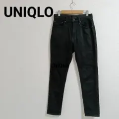 UNIQLO S ウルトラストレッチ スキニーフィットジーンズ 黒 暖パン