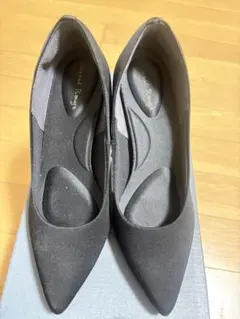 ブラックポインテッドトゥパンプス 23.0cm