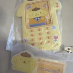 サンリオ ガラケー形パスケース ポムポムプリン　ネーム