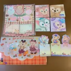 ディズニーシー　ダッフィー 　シェリーメイ　ジェラトーニ　メモ帳　付箋　シール