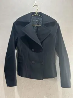 美品★JAYRO★黒 ダブルブレスト ピーコート S定番ショートコート ジャイロ