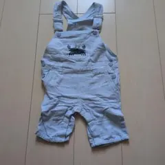 H&M ストライプ柄オーバーオール 9-12M