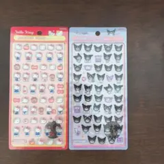 ボンボンドロップシール　サンリオミニ　キティ　クロミ　２枚セット