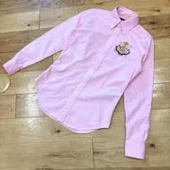 【RALPH LAUREN】かわいい刺繍エンブレム コットンブラウスシャツ✳︎2