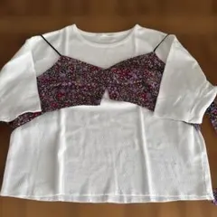 alicia PAGE BOY アリシア ページボーイ キャミソール付きTシャツ