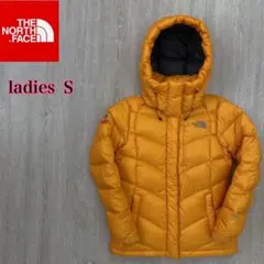 ノースフェイス 700FIL フードダウン ゴールデンイエロー 8レディース