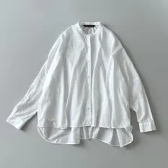 極美品 ADORE 23SS ドルマンスリーブ バックギャザーシャツ 白 38 