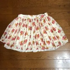 美品★イング INGNI プリーツ ミニスカート 花柄