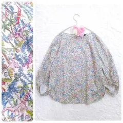 美品 完売品 トスタルジッククロージング フローラルブラウス パール 