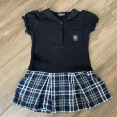 コムサイズム　ワンピース　黒　キッズ　９０センチ