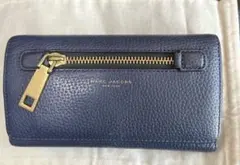 MARC JACOBS ネイビー レザー 長財布