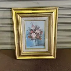 杉浦ミカ 油絵 油彩 絵画 薔薇 バラの絵 花の絵 - メルカリ