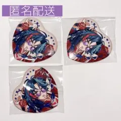 魁星　缶バッジ　3個セット　ハート型缶バッジ　Rose Valentine