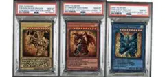【PSA10】三幻神 ステンレス 3連番 オベリスク オシリス ラー 観賞用 三幻神 バンダイ版 オシリス ラー オベリスク ステンレス
