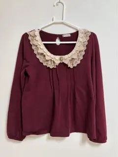 バーガンディ シャツ