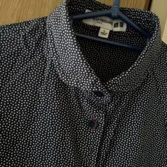 UNIQLO INES DE LA FRESSANGE ドット柄長袖シャツ L