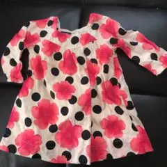 美品♪ベビーギャップ　花柄ワンピース　長袖　70
