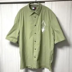 TOMMY HILFIGER 半袖シャツ XL オリーブグリーン
