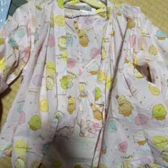 すみっコぐらし 甚兵衛 ピンク 110