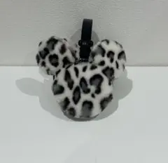 ディズニー イヤーマフ ヒョウ柄 シルバー