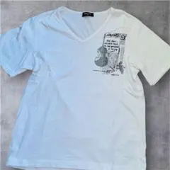 COMME CA ISM Vネック Tシャツ ホワイト Mのサムネイル