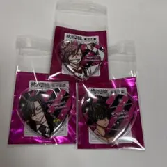 桃源暗鬼　ハート缶バッジ　花魁坂京夜 　桃角桜介 　桃華月詠