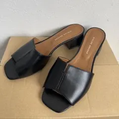 ATELIER BRUGGE サンダル 黒　24cmのサムネイル