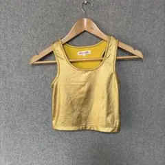 vintage y2k gold ノースリーブ　hiphopのサムネイル