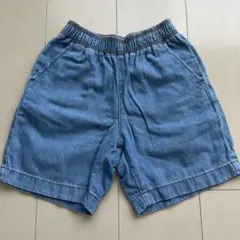 ジーユー　GU   デニムハーフパンツ　120