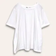 【セブンデイズサンデイ】白Tシャツ　無地　シンプル　着回し◎　L　さらっと生地のサムネイル