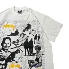 STUSSY ステューシー プリント Tシャツ ホワイト
