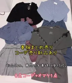 春服コーデまとめ売り　フェミニンガーリー　９点セット　レディース　コーデ売り
