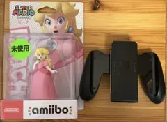 ニンテンドー スイッチ アミーボ フィギュア ピーチ ジョイコン グリップ