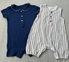 ユニクロ　ベビー服　70 80 ノースリーブ　半袖　ロンパース　カバーオールのサムネイル