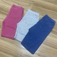 ユニクロ レギンス 5分丈 パンツ ボトムス 3点 90サイズ