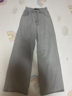 Heather ハイウエストワイドデニムパンツ