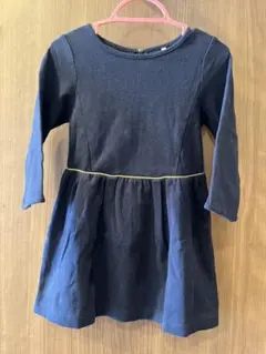 ネイビー 長袖 ワンピース 95サイズ