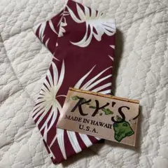 KY'S ネクタイ ハワイ製 ボタニカル柄