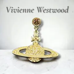 未使用級】Vivienne オーブ ピアス 片耳 ラインストーン - メルカリ