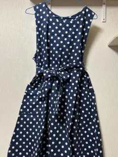 mamav リボンワンピースエプロン
