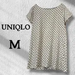 M【UNIQLO UT】花柄 Tシャツ コットン カットソー 伸縮 柔らか 夏