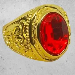 【即日発送・新品】ゴールド アルマジロデザイン ルビーリング　21号のサムネイル