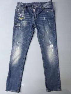 DSQUARED2 デニムパンツ ダメージ加工 インディゴのサムネイル