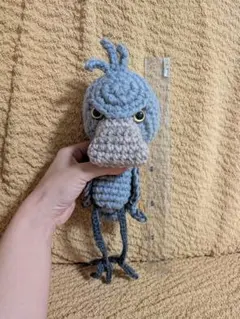 ハシビロコウ あみぐるみ 帽子付き ハンドメイド - メルカリ