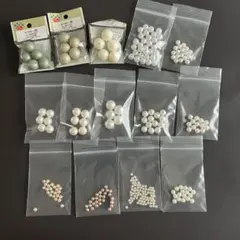 アクセサリー資材　パール　穴あり　まとめ売り