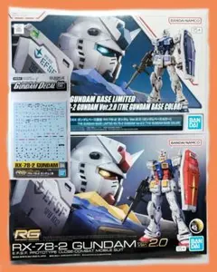 RG RX-78-2 ガンダムVer.2.0 ガンダムベースカラー　メルカリ市のサムネイル