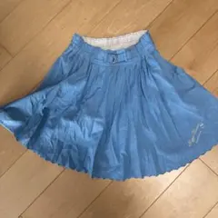 大*福様 メゾピアノ水色フレアスカート刺繍入り
