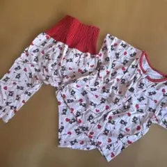 ベビーパジャマ 腹巻付き くま柄 80cm