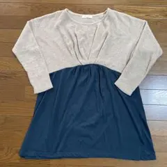 chocol raffine robe 長袖ニットワンピース L